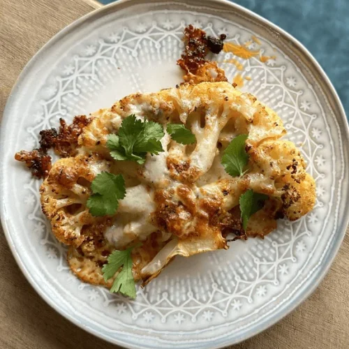 Cheesy Cauliflower Steaks recipe