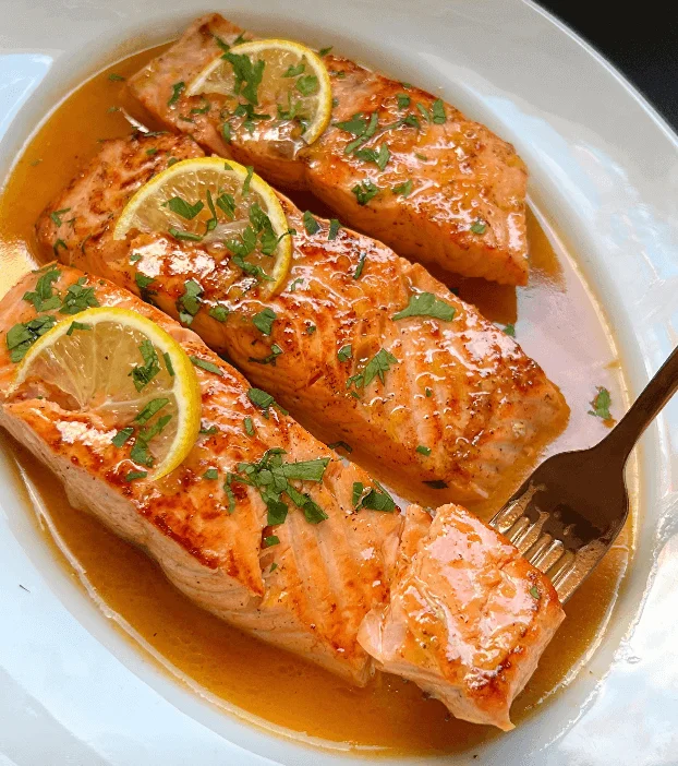 Salmon with Citrus Butter Glaze recipe