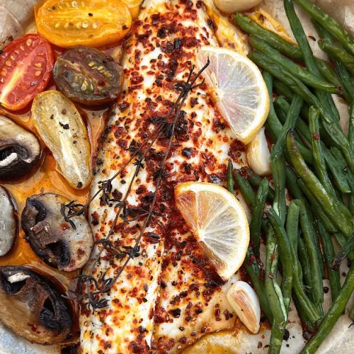 Baked sea bass recipe
