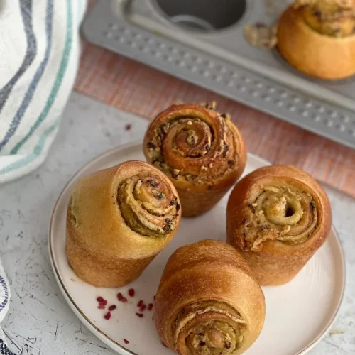 Halva Pistachio Rolls recipe