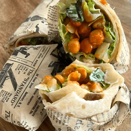 buffalo chickpea wraps recipe