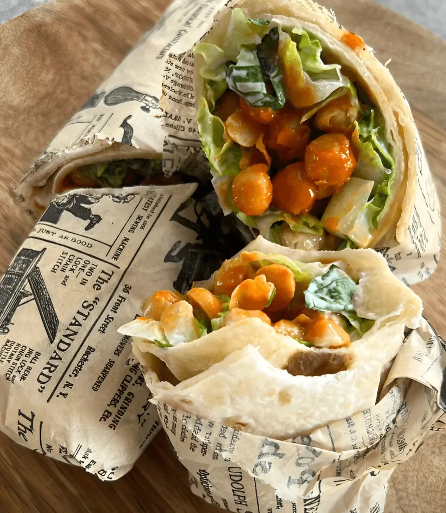 buffalo chickpea wraps recipe