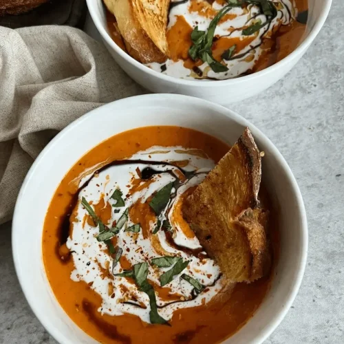 creamy roasted tomato soup recipe