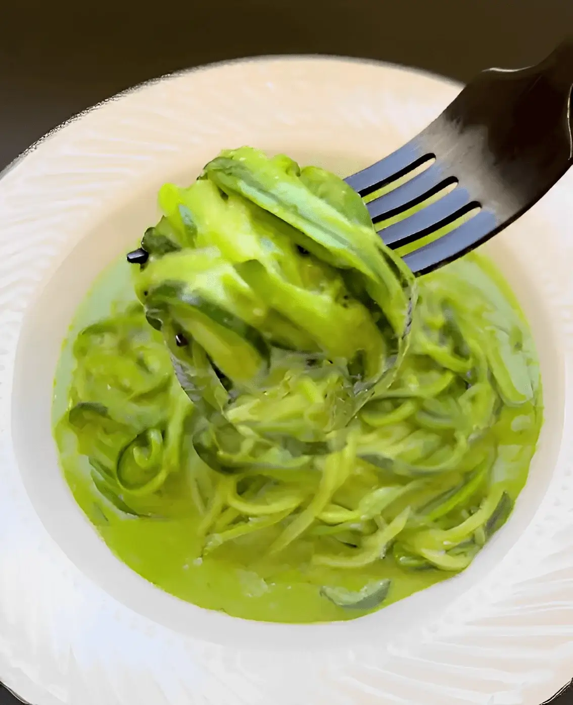 Creamy Pesto Zucchini Pasta recipe