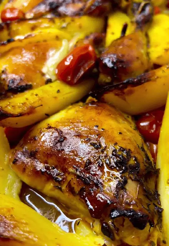 one pan roasted chicken and potatoes recipe