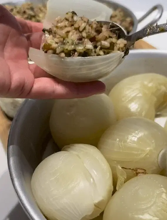 stuffed onions with ground beef recipe