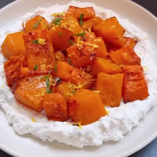 Roasted Butternut Squash with Feta recipe
