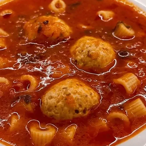 tomato soup with meatballs recipe
