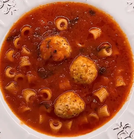 tomato soup with meatballs recipe