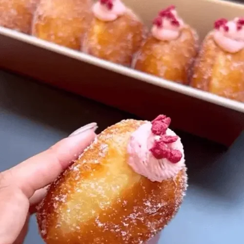 homemade raspberry filled donuts recipe