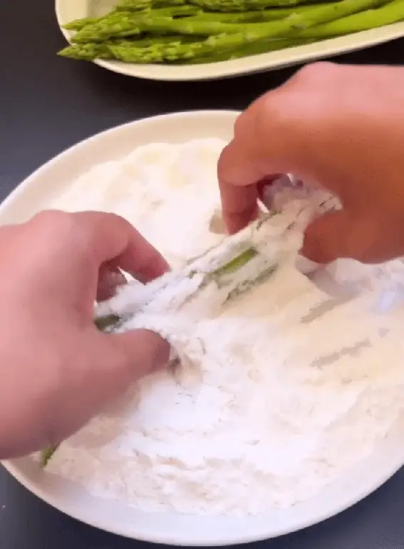 Parmesan Crusted Asparagus Fries Recipe
