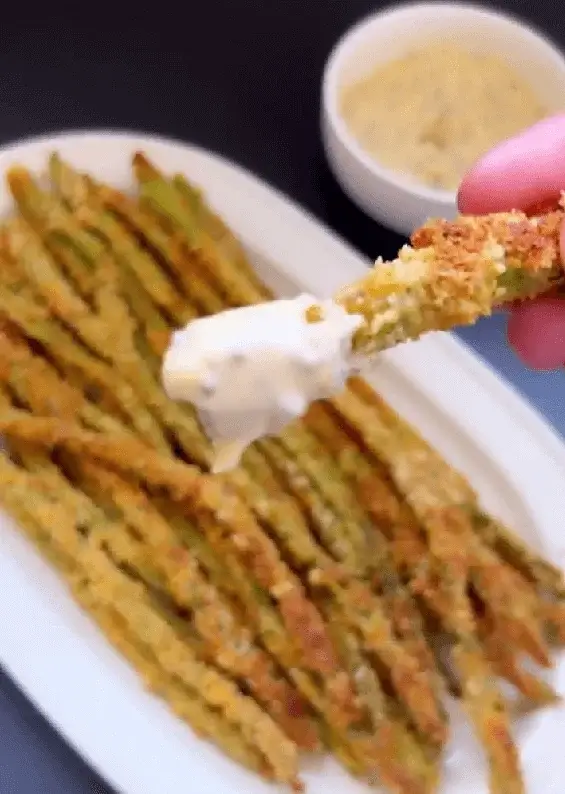 Parmesan Crusted Asparagus Fries Recipe