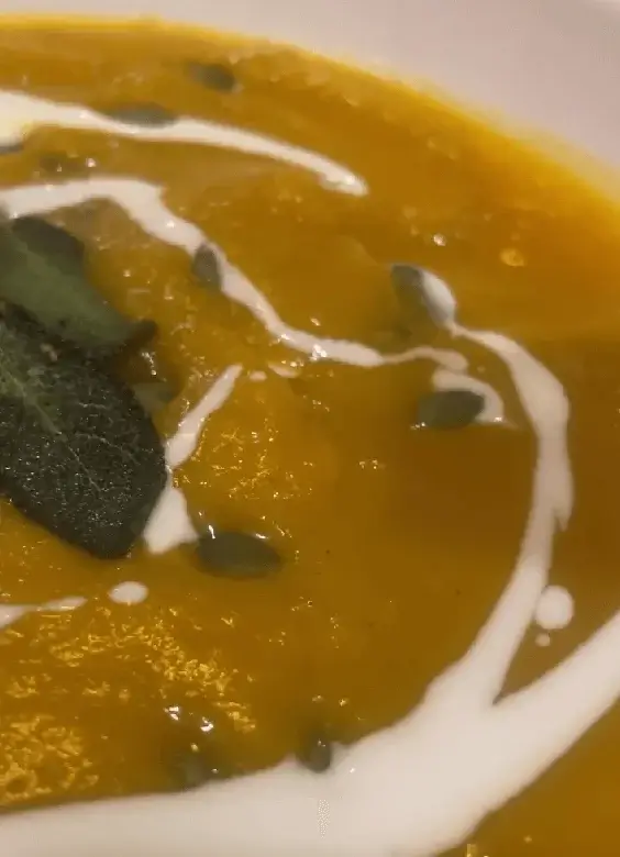 Roasted acorn butternut squash soup recipe