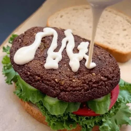 Falafel bread sandwich