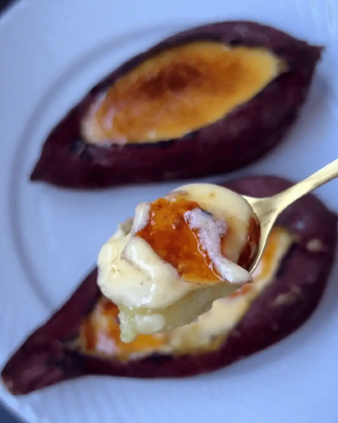 Japanese sweet potato creme brulee recipe