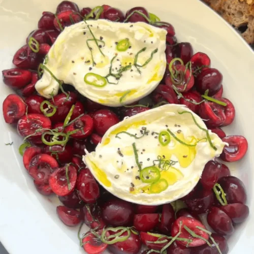 cherry burrata salad recipe