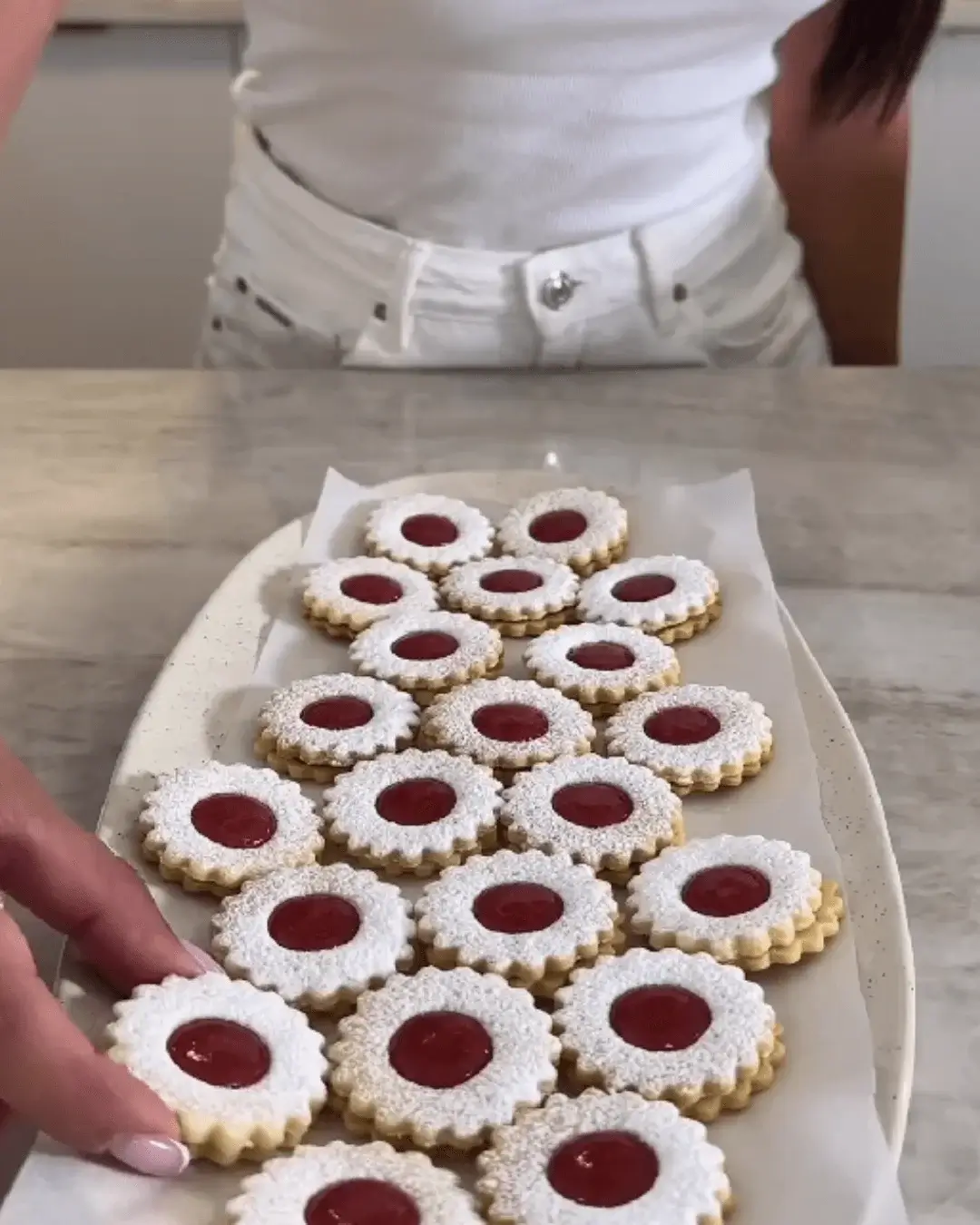 strawberry jam butter cookies recipe