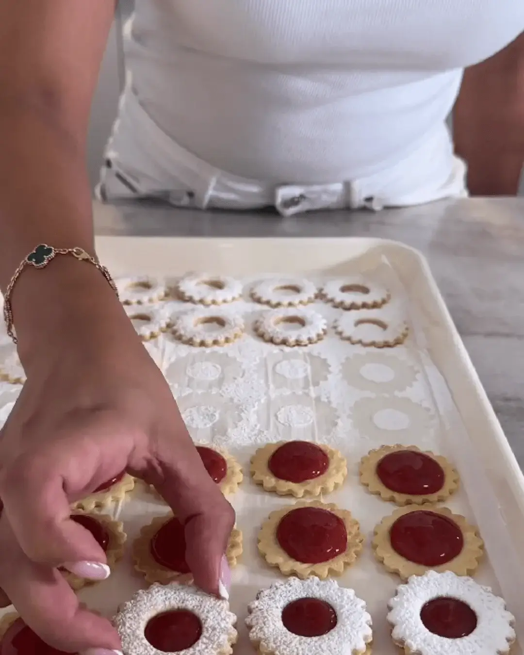 strawberry jam butter cookies recipe