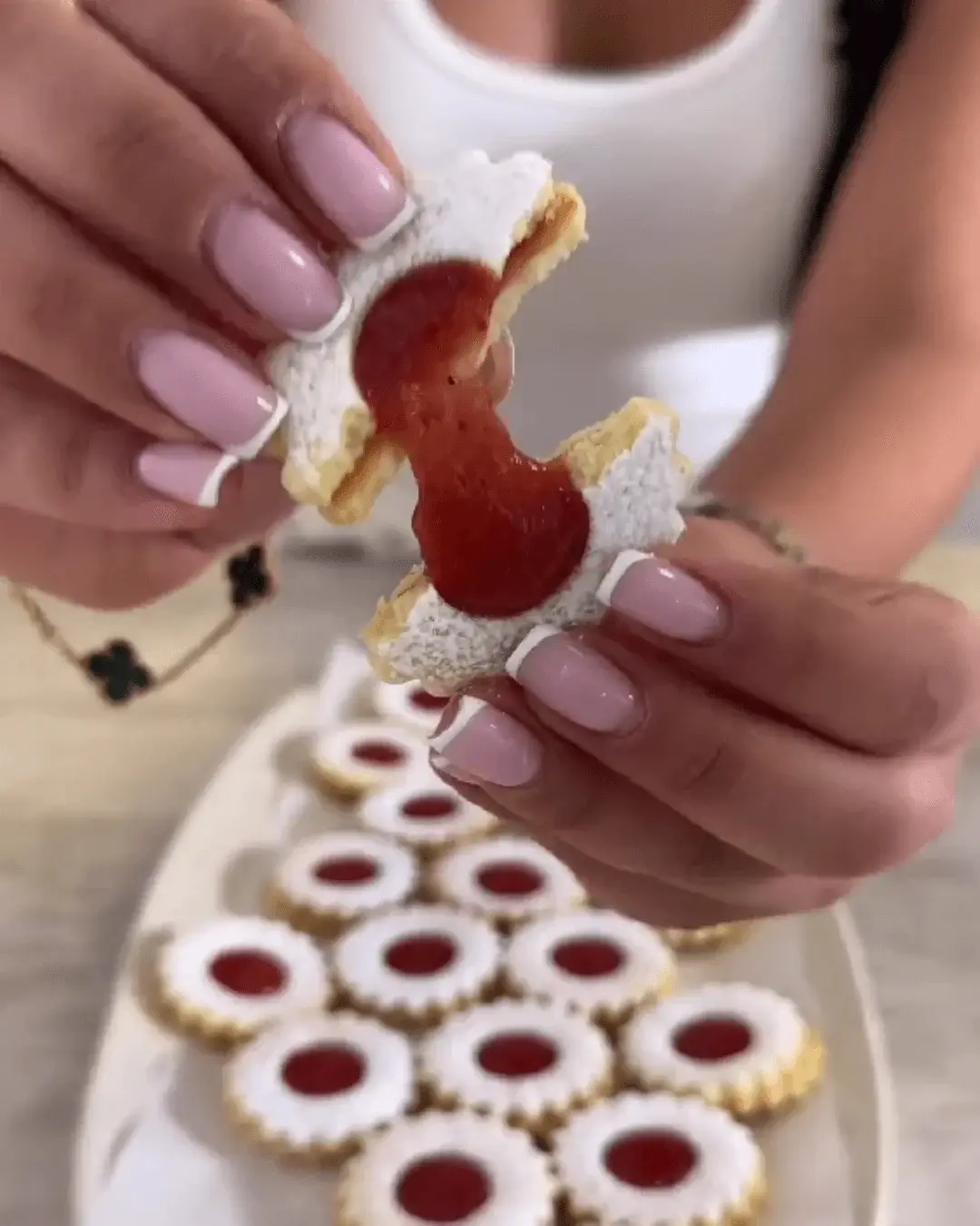 strawberry jam butter cookies recipe