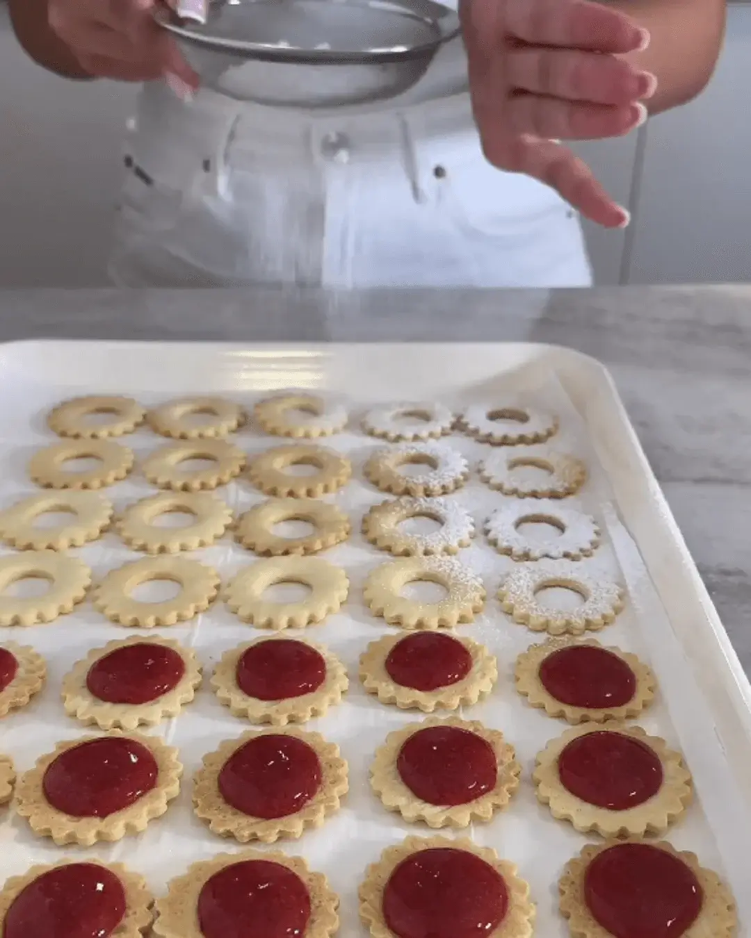 strawberry jam butter cookies recipe