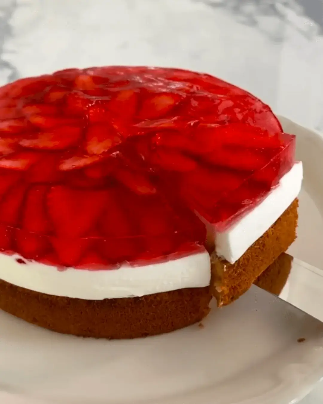 strawberry jelly cake recipe