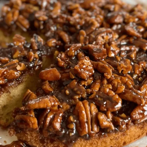 upside down caramel pecan cake recipe