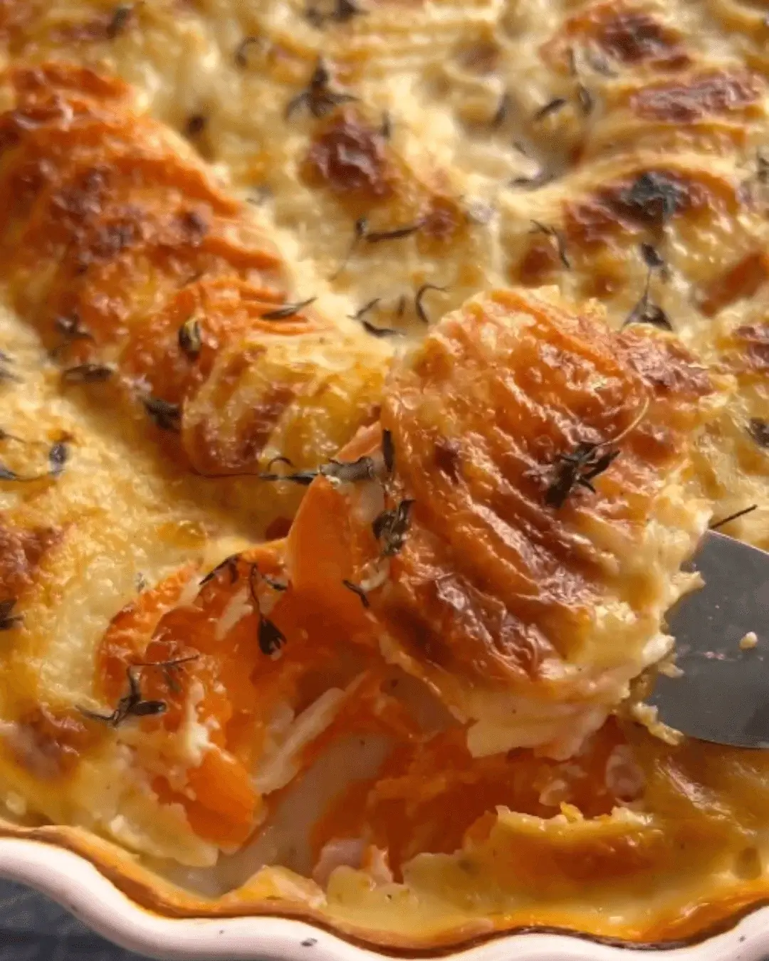 sweet potato au gratin recipe