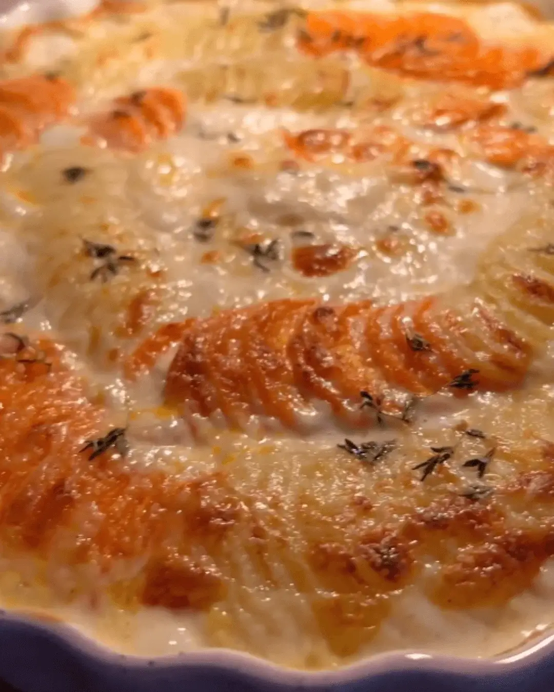 sweet potato au gratin recipe