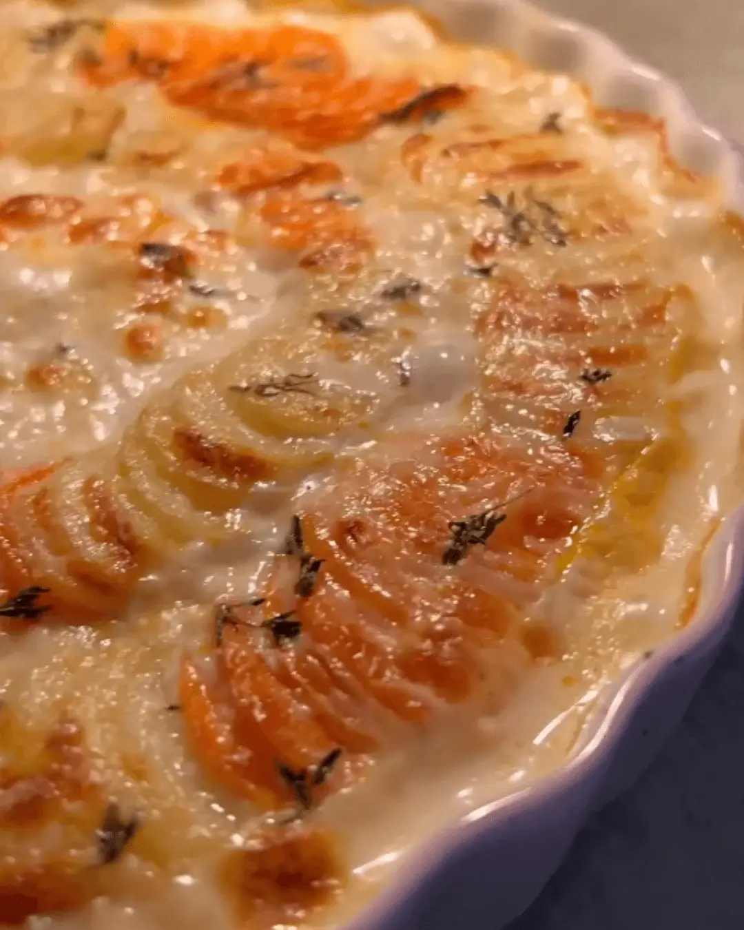 sweet potato au gratin recipe