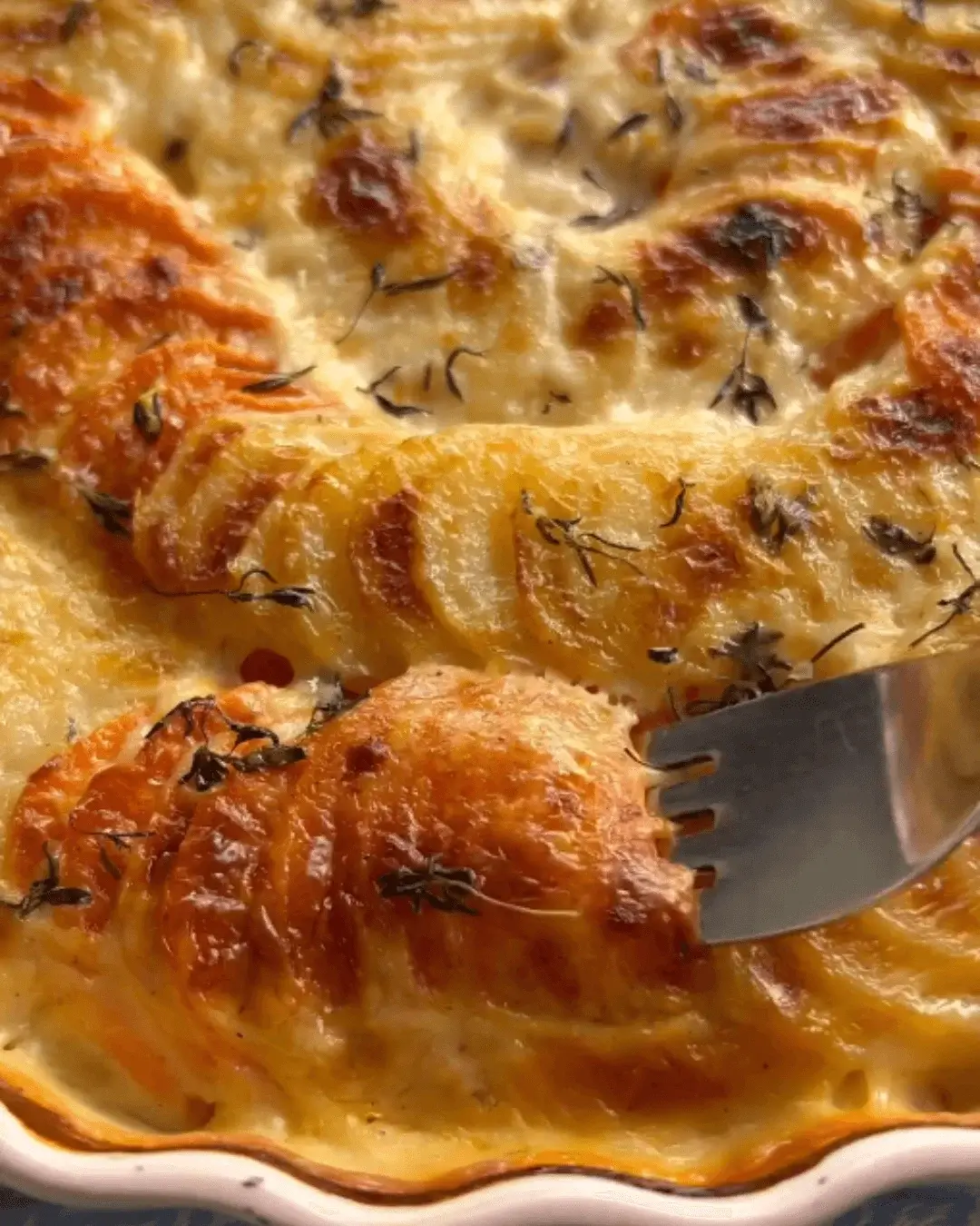 sweet potato au gratin recipe