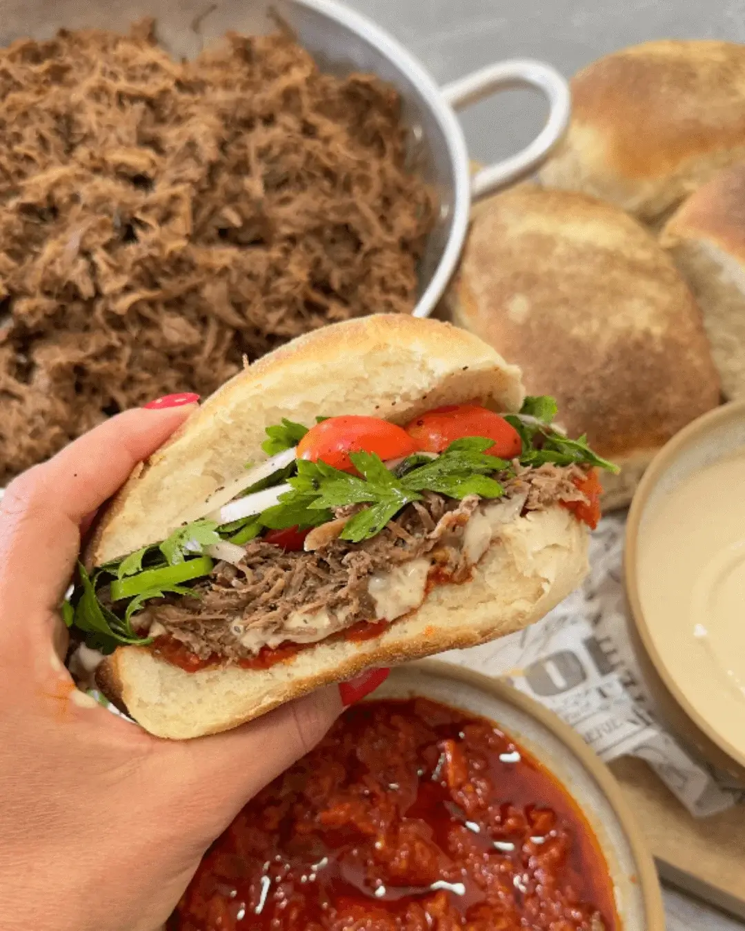 pulled beef sandwich recipe