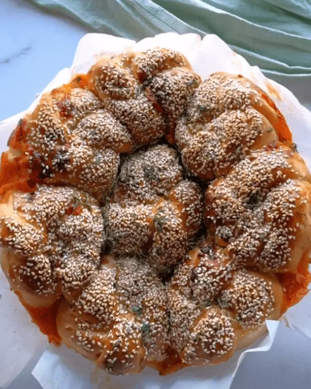 pull apart pizza bread