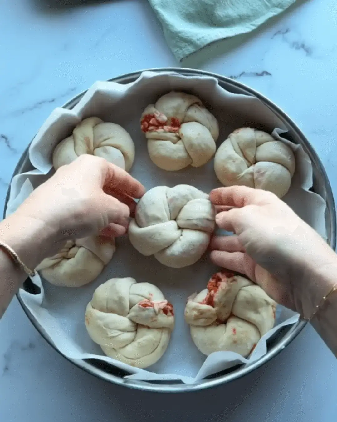 pull apart pizza bread