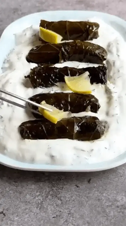 greek stuffed grape leaves recipe