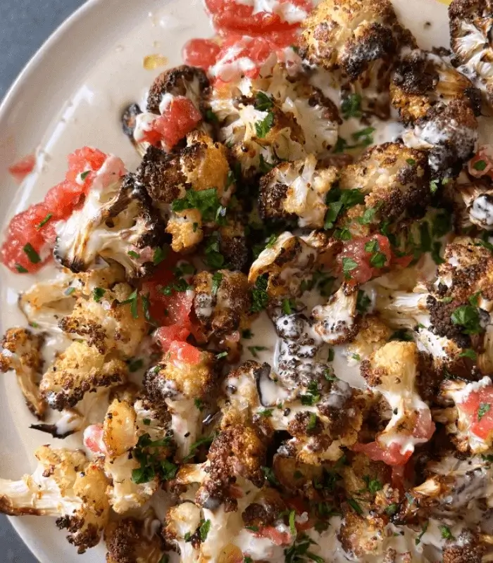 roasted cauliflower salad recipe