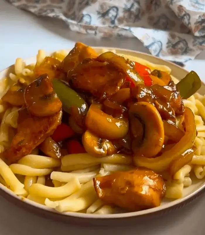chicken pasta stir fry recipe