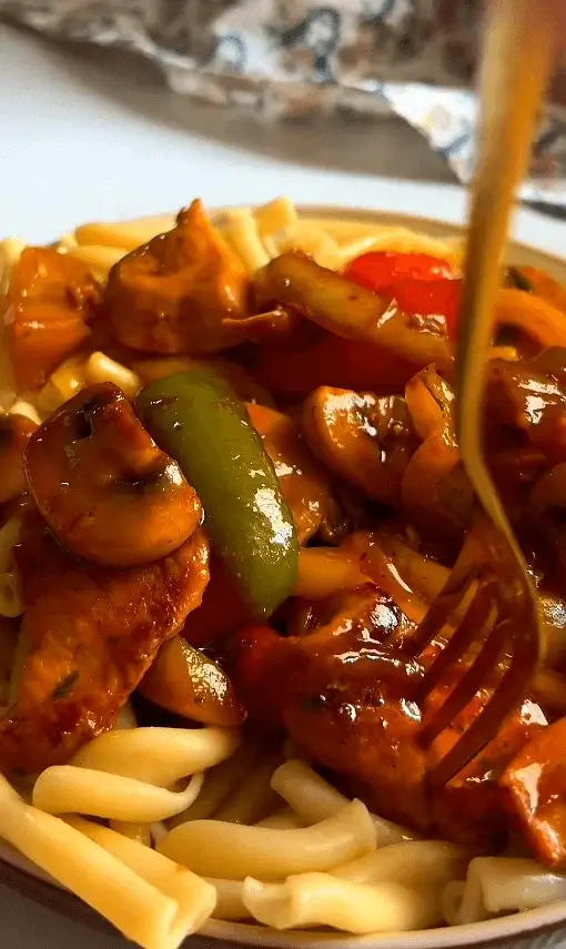 chicken pasta stir fry recipe