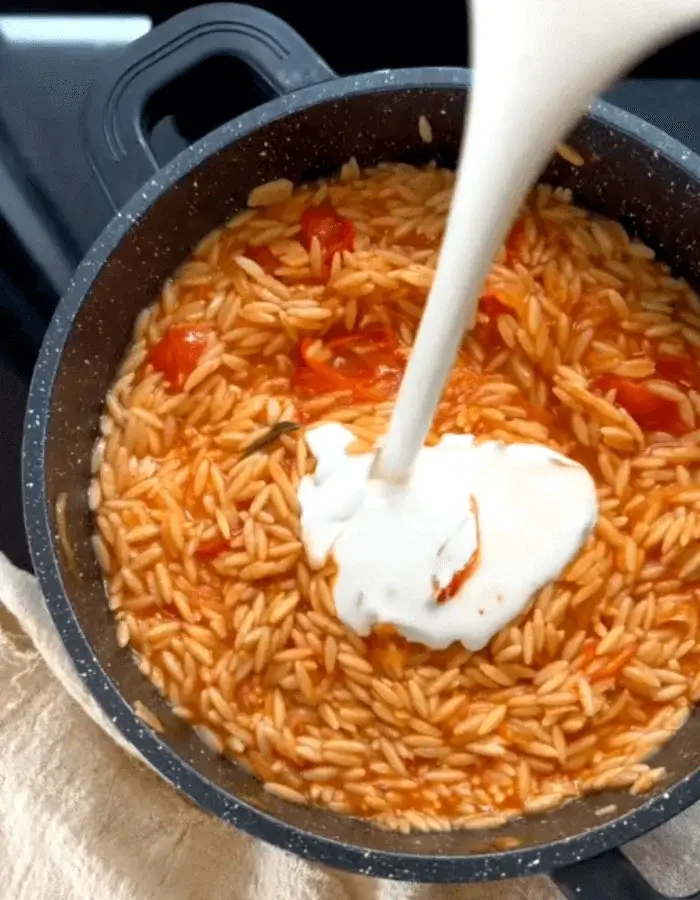 creamy tomato orzo recipe