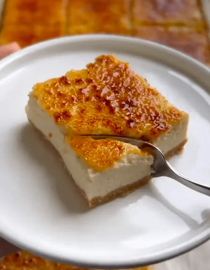 creme brulee cheesecake bars recipe