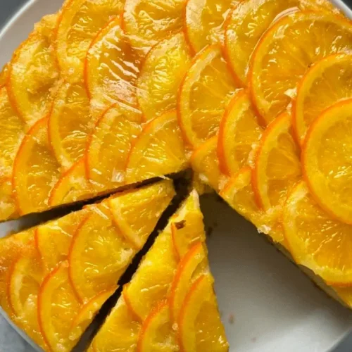 upside down orange cake recipe