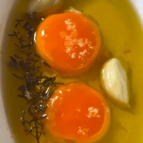 confit egg yolk recipe