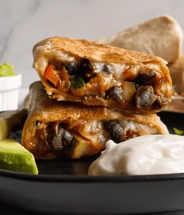 vegetarian black bean burrito recipe