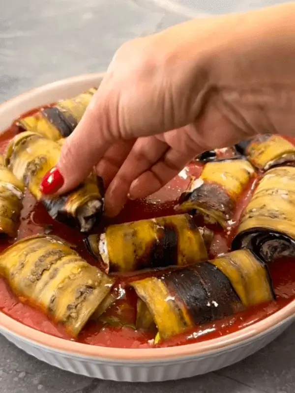 cheese stuffed eggplant rolls recipe