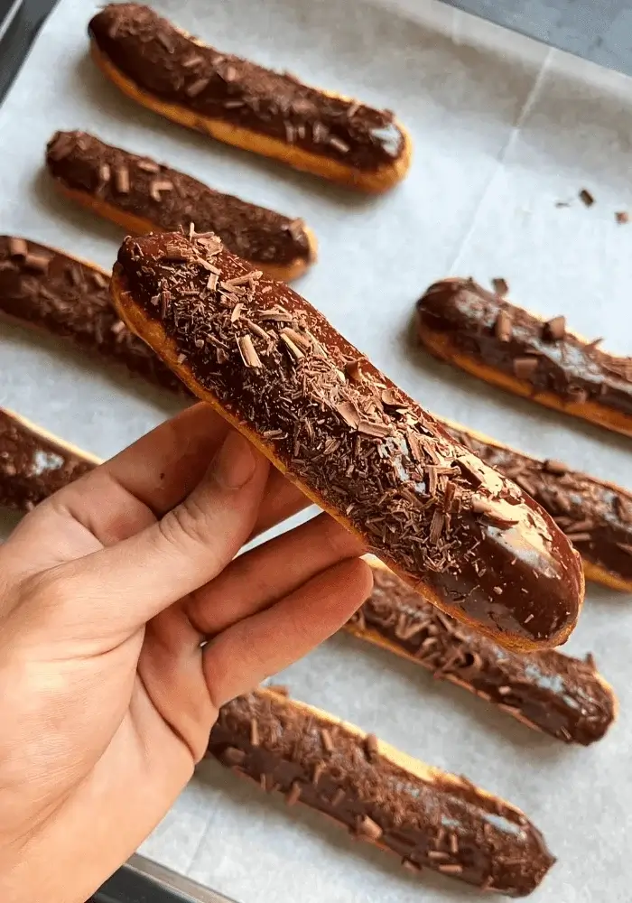 chocolate hazelnut eclair recipe