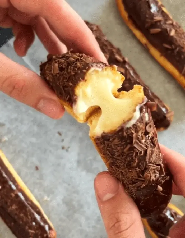 chocolate hazelnut eclair recipe