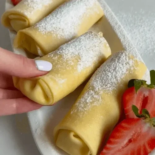 creamy strawberry crepes recipe