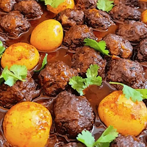 meatballs and potatoes recipe