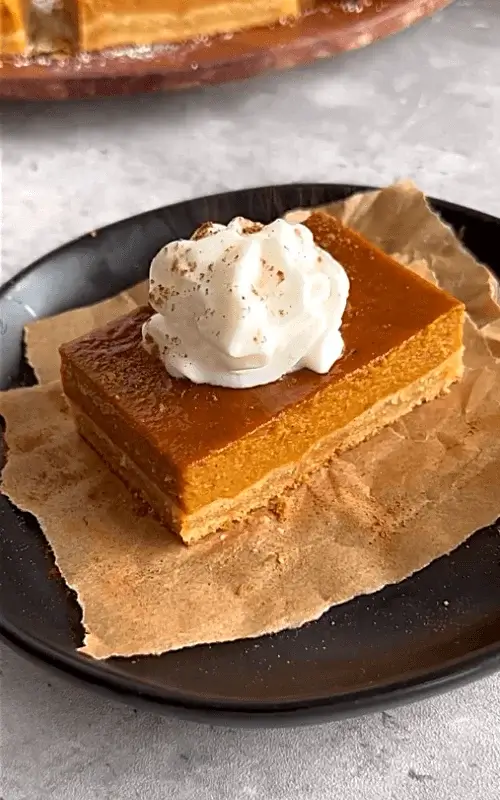 pumpkin pie bars with shortbread crust recipe