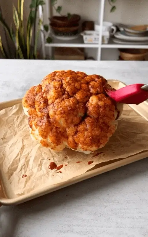 roasted cauliflower head recipe