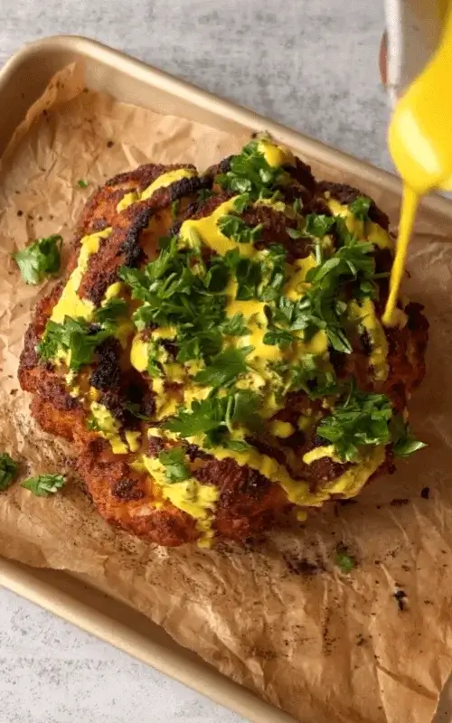 roasted cauliflower head recipe